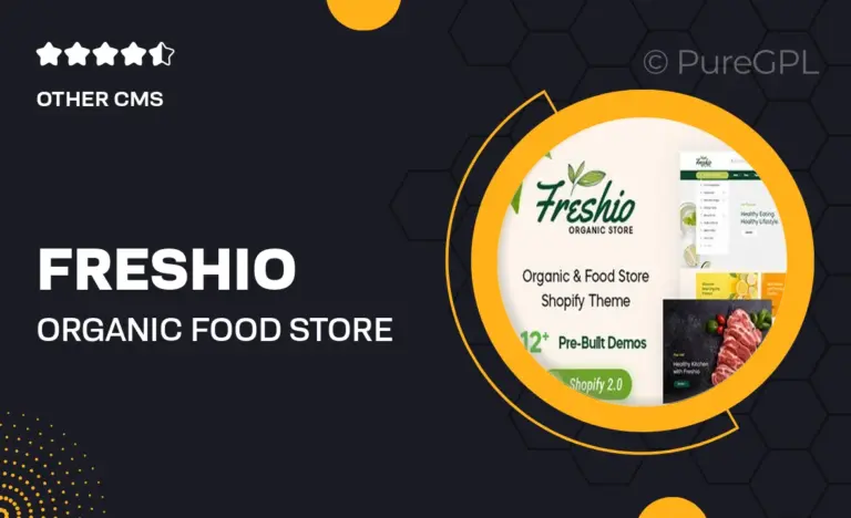 freshio organic food store shopify theme