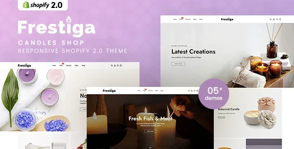 frestiga candles shop responsive shopify 20 theme
