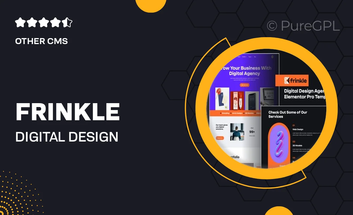 Frinkle – Digital Design Agency Elementor Pro Template Kit