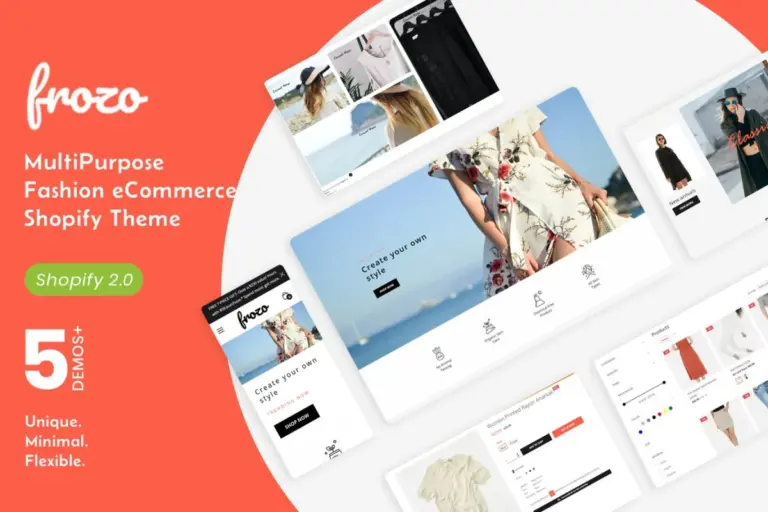 frozo clothing and fashion shopify theme 1
