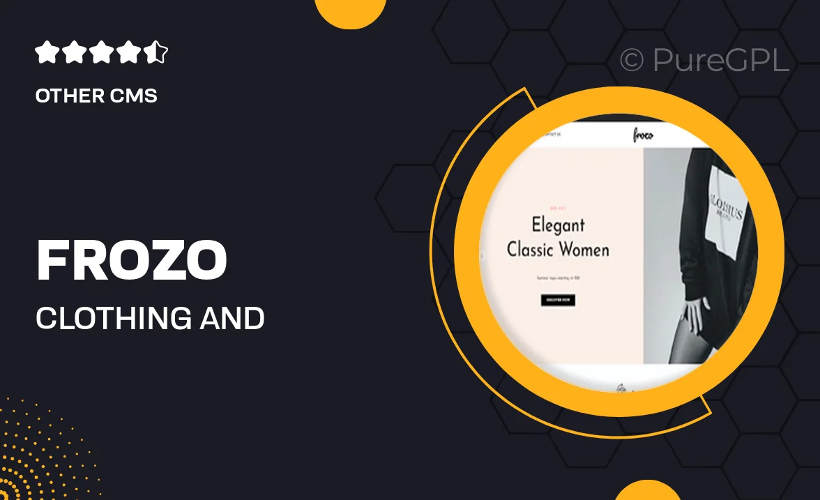 Frozo – Clothing and Fashion Shopify Theme