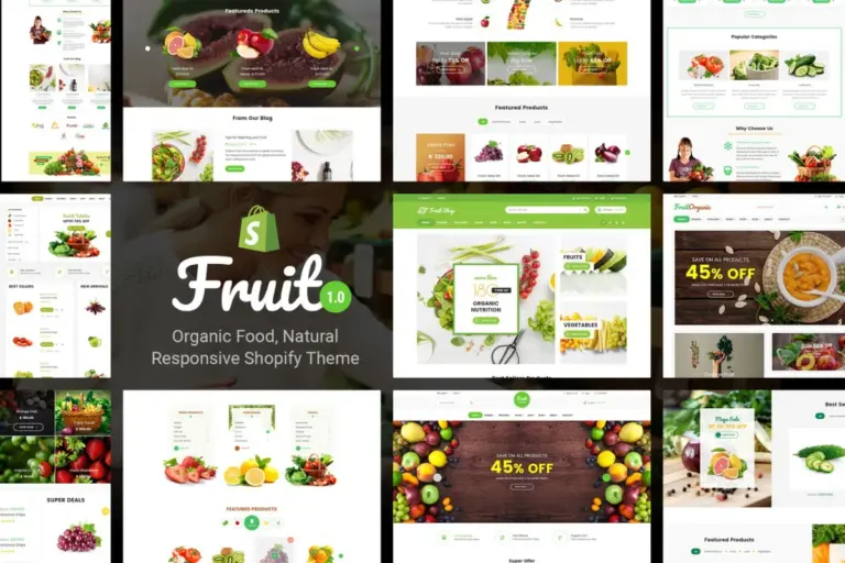 fruit shop organic food natural shopify theme 1