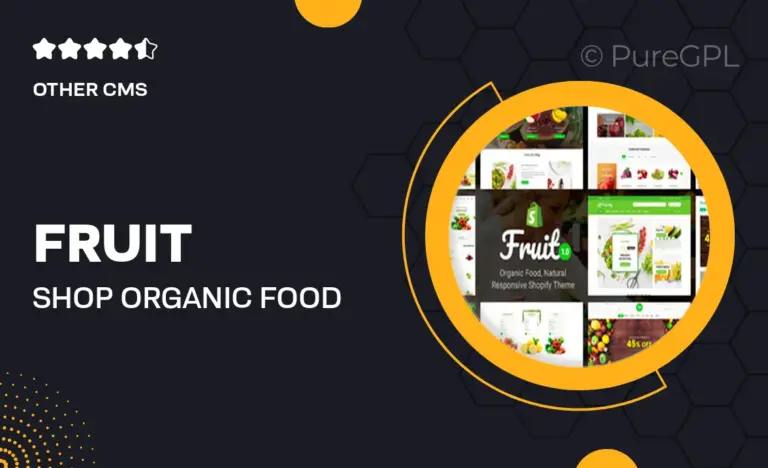 fruit shop organic food natural shopify theme