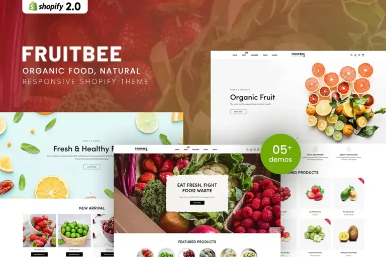 fruitbee organic food natural shopify theme 1