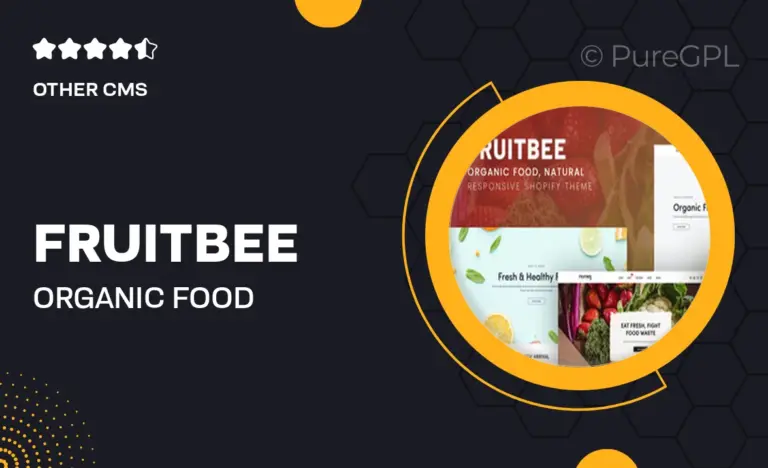 fruitbee organic food natural shopify theme