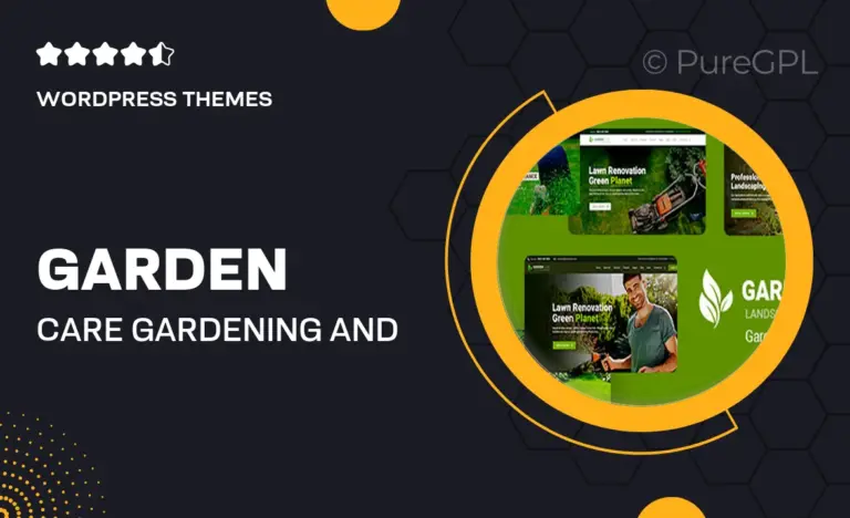 garden care gardening and landscaping wordpress theme