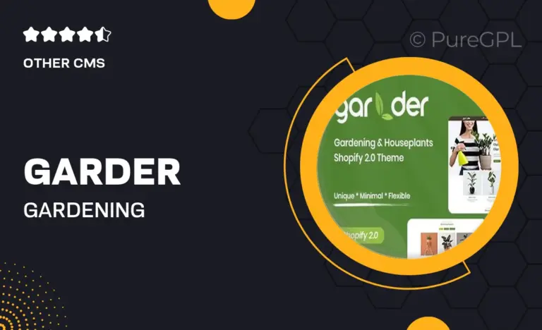 garder gardening houseplants shopify 2 0 theme
