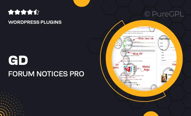 gd forum notices pro for bbpress