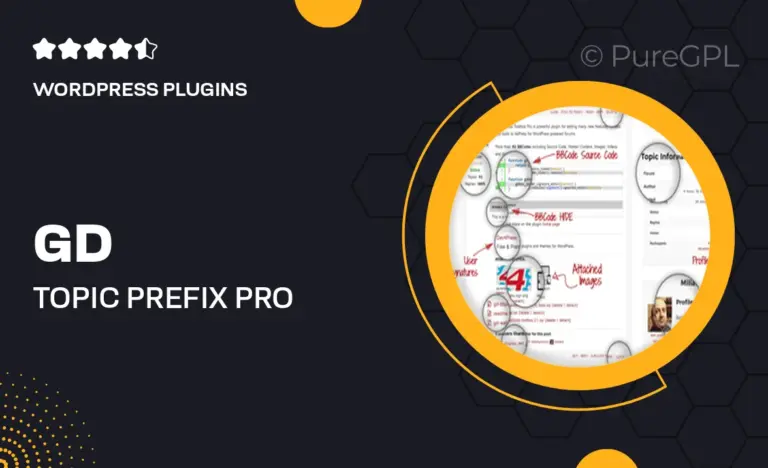 gd topic prefix pro for bbpress