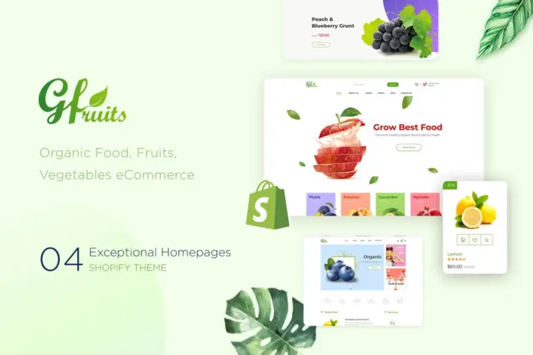 gfruits food ecommerce shopify theme 1