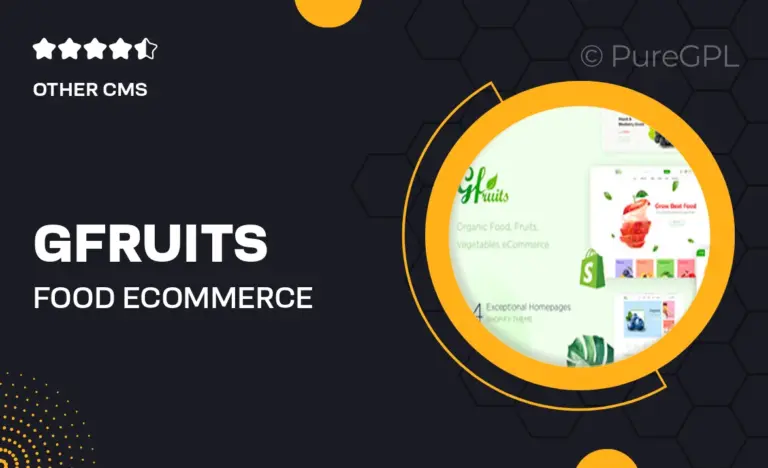 gfruits food ecommerce shopify theme