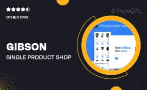 Gibson – Single Product Shop Shopify Theme