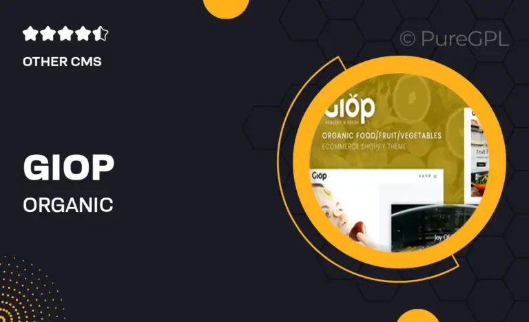 giop organic food fruit vegetables shopify theme