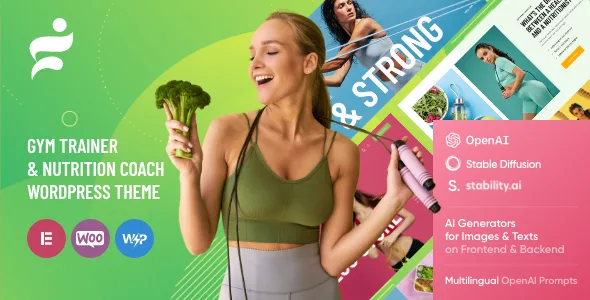 glare dietitian health fitness coach wordpress theme 1