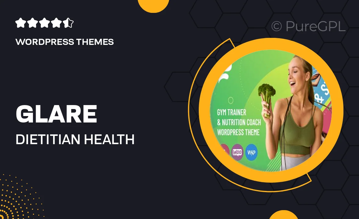 Glare – Dietitian & Health Fitness Coach WordPress Theme