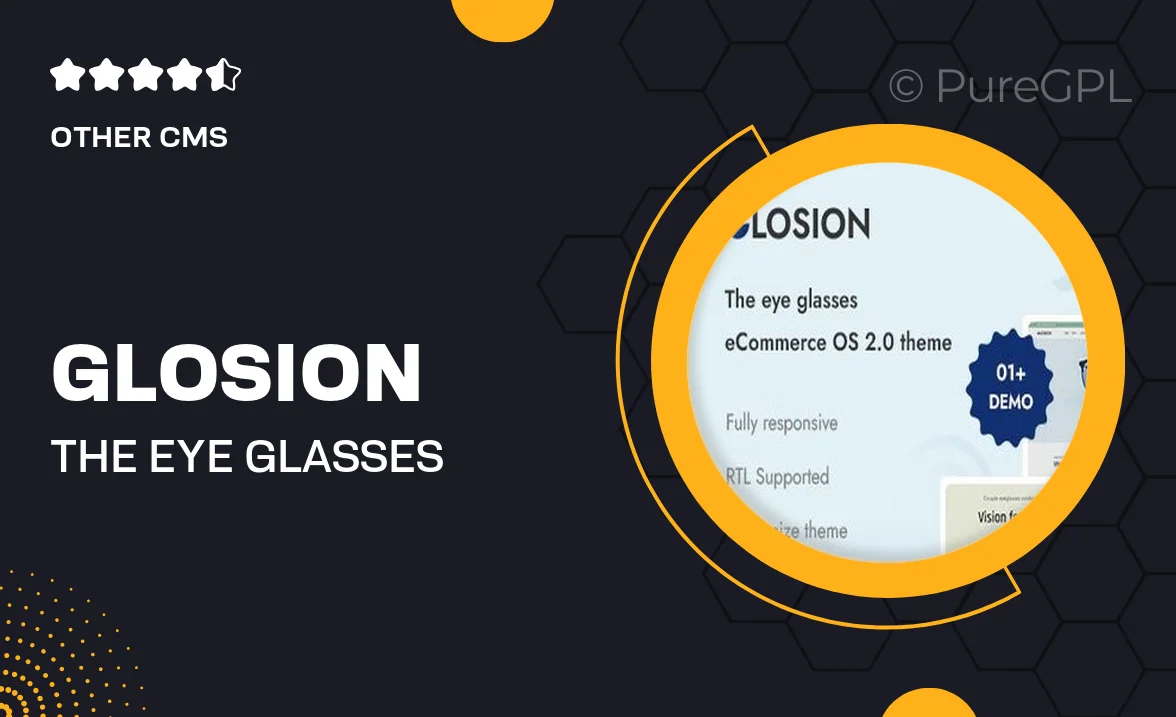 Glosion – The Eye Glasses Shopify 2.0 Theme