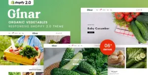 Gınar – Organic Vegetables Responsive Shopify 2.0 Theme