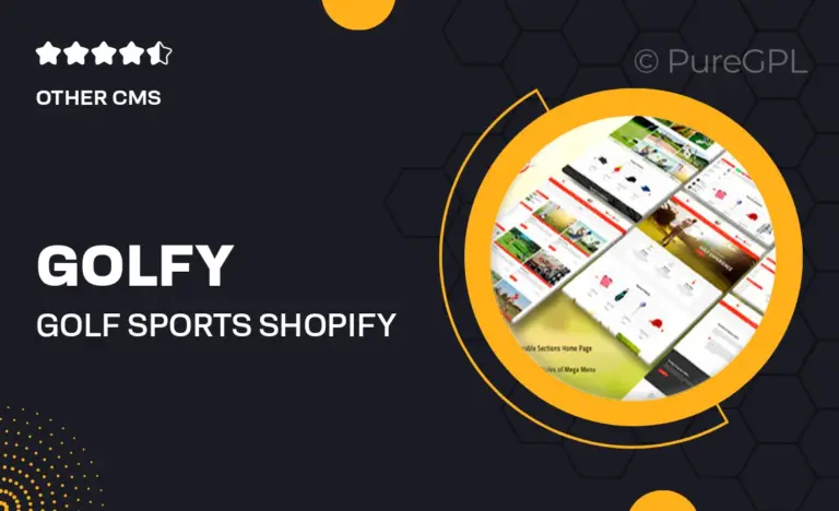 golfy golf sports shopify theme