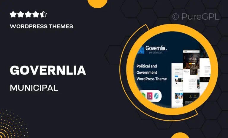 governlia municipal government wordpress theme
