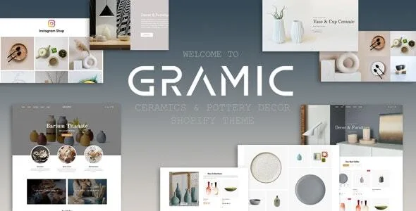 gramic ceramics pottery decor shopify theme 1
