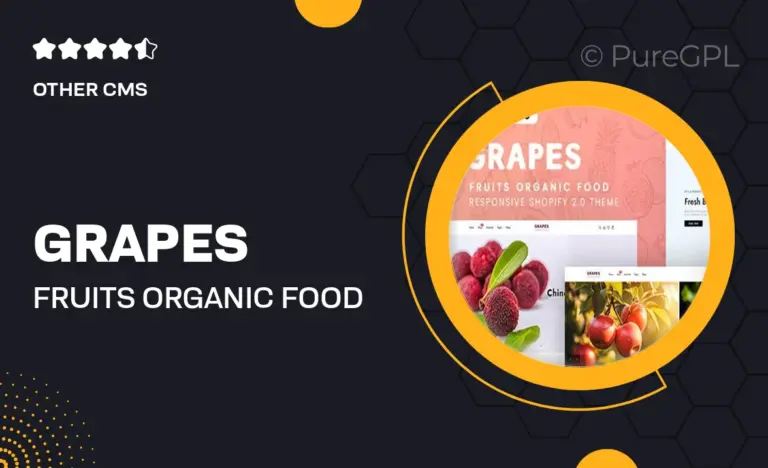 grapes fruits organic food responsive shopify 2 0 theme