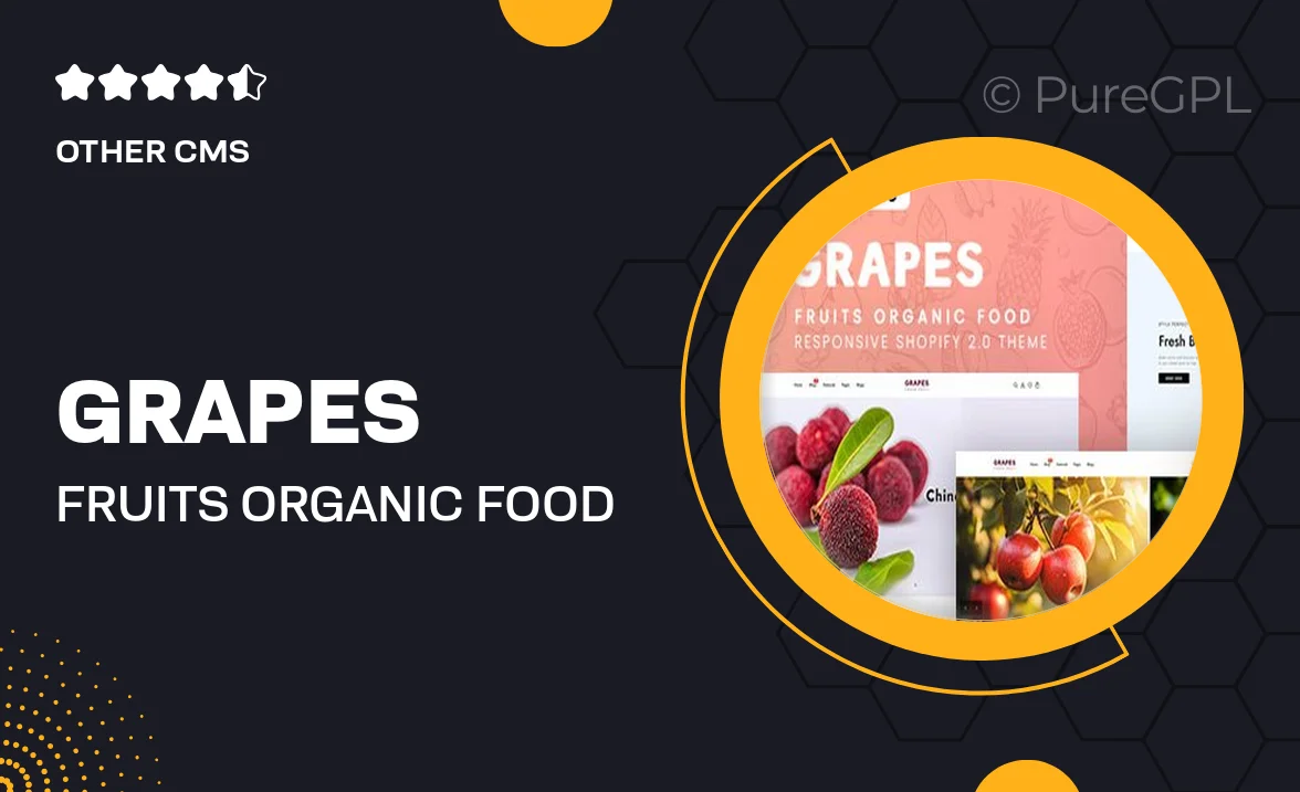 Grapes – Fruits Organic Food Responsive Shopify 2.0 Theme