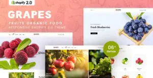 Grapes – Fruits Organic Food Responsive Shopify 2.0 Theme