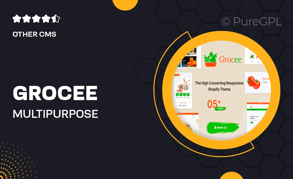 Grocee – Multipurpose Shopify Theme OS 2.0