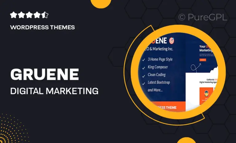 gruene digital marketing wordpress theme