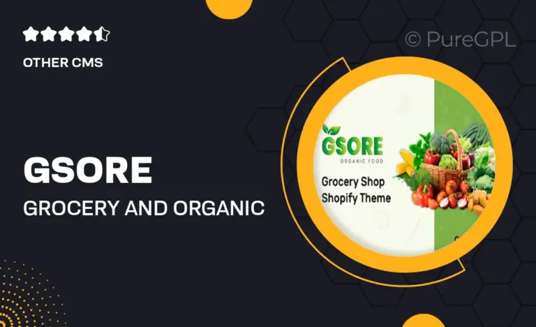 gsore grocery and organic food shop shopify them