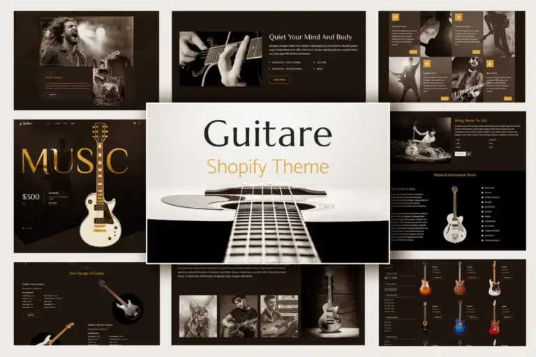 guitare instruments music store shopify theme 1