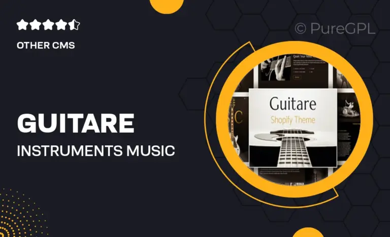 guitare instruments music store shopify theme