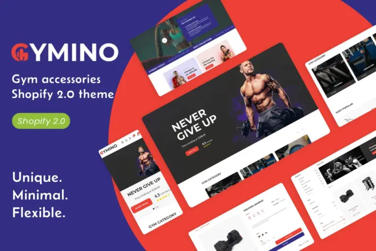 gymino gym accessories equipment shopify theme 1