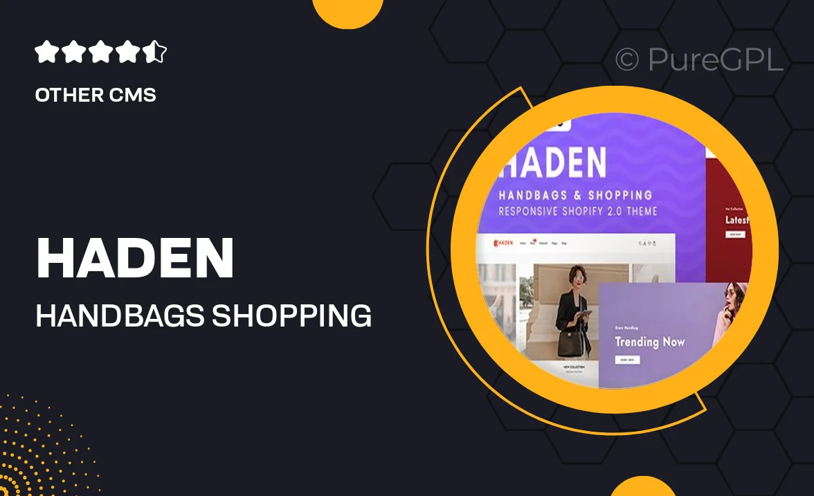 Haden – HandBags & Shopping Responsive Shopify 2.0 Theme