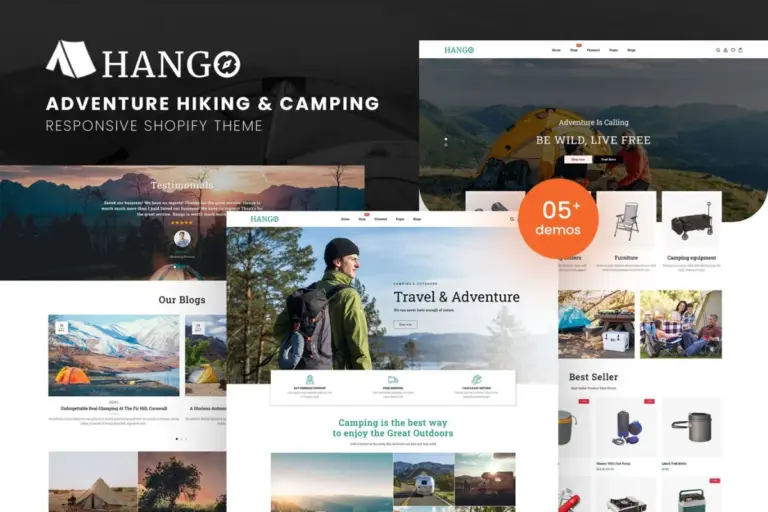 hango adventure store hiking camping shopify 1