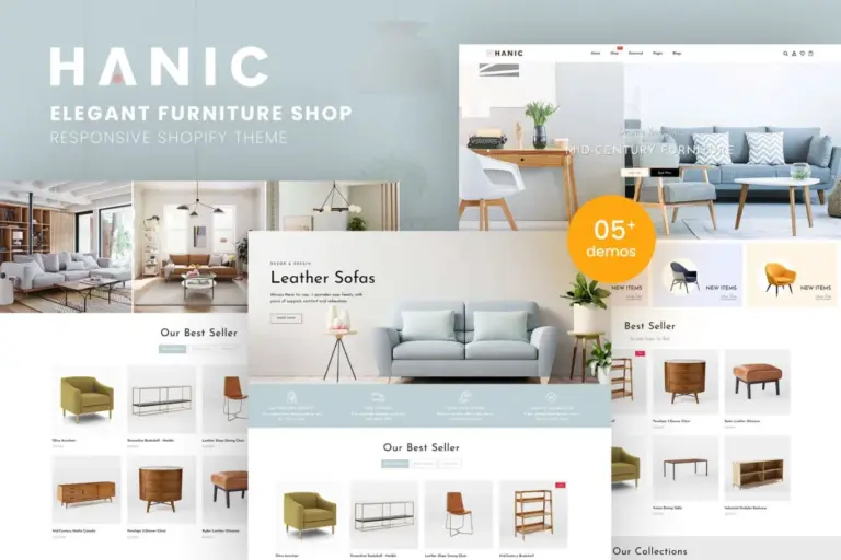 hanic elegant furniture shop for shopify 1
