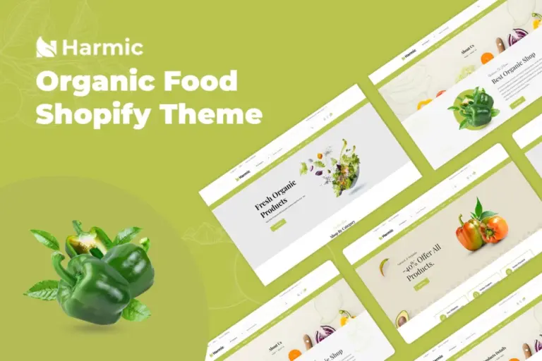 harmic organic food shopify theme 1