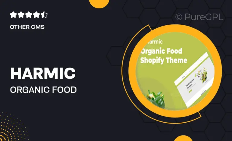 harmic organic food shopify theme