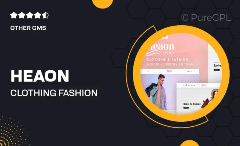 heaon clothing fashion responsive shopify 2 0 theme