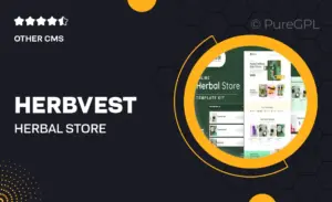 HerbVest – Herbal Store Elementor Pro Template Kit