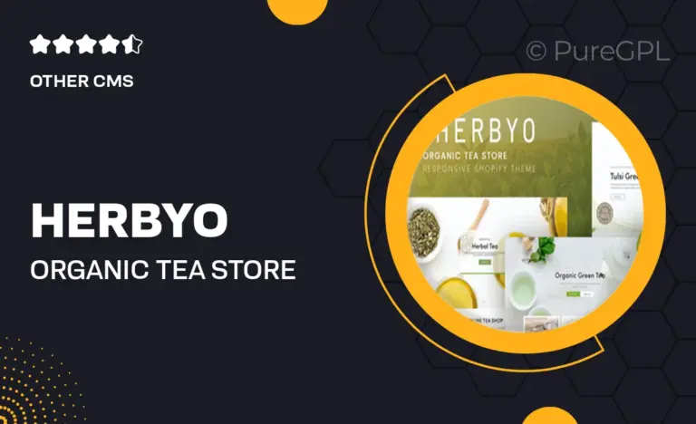 herbyo organic tea store shopify theme