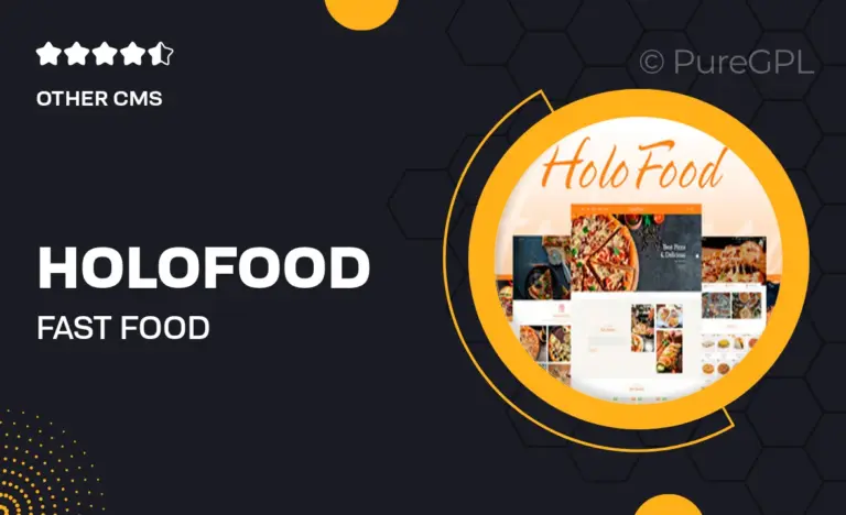 holofood fast food restaurant shopify theme
