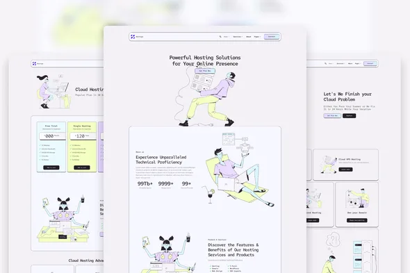 hostogo hosting provider elementor template kit 1