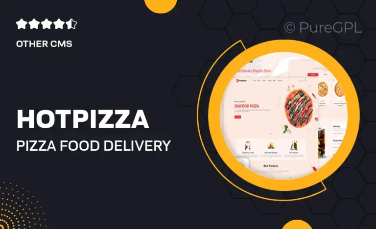 hotpizza pizza food delivery shopify store