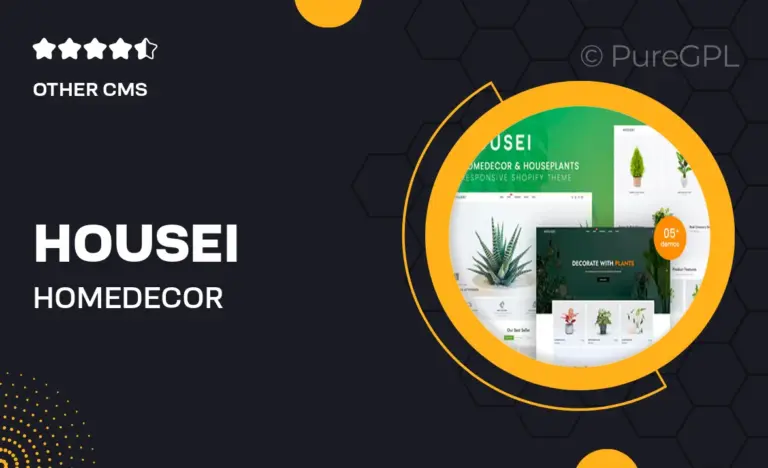 housei homedecor houseplants shopify theme