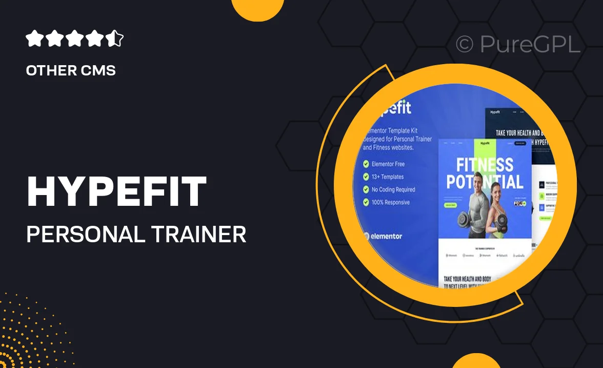 Hypefit – Personal Trainer & Fitness Elementor Template Kit