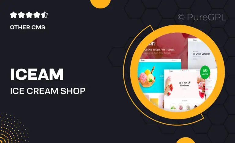iceam ice cream shop shopify 2 0 theme