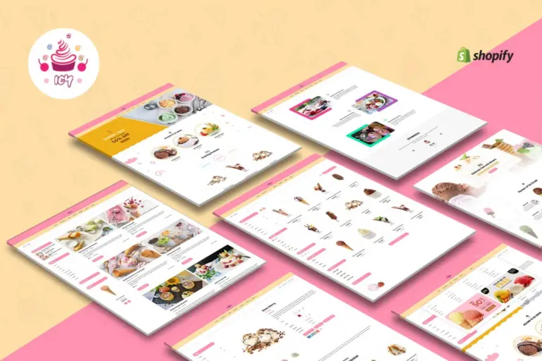 icy ice cream sectioned shopify theme 1