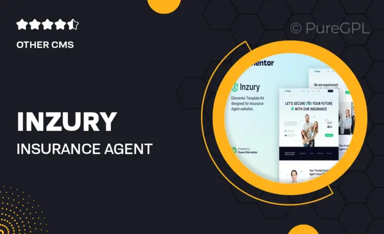 inzury insurance agent consulting elementor template kit