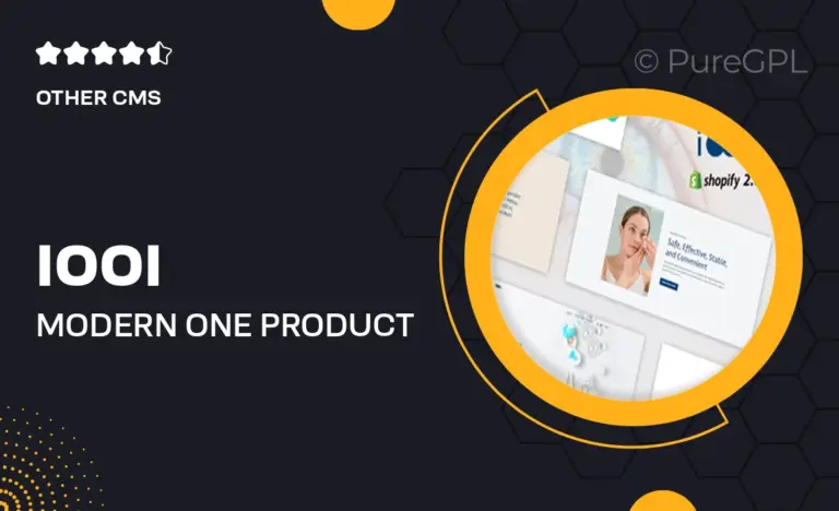 iooi modern one product shopify theme
